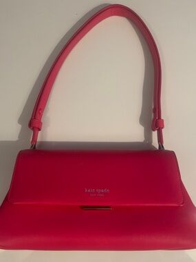 Kate Spade Grace Convertible Vibrant Pink Leather Shoulder Bag NWOT